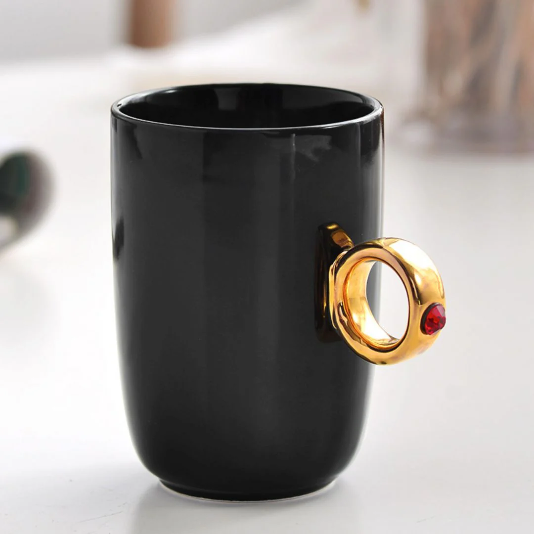 Funny Proposal Golden Ring Mug - Image 4