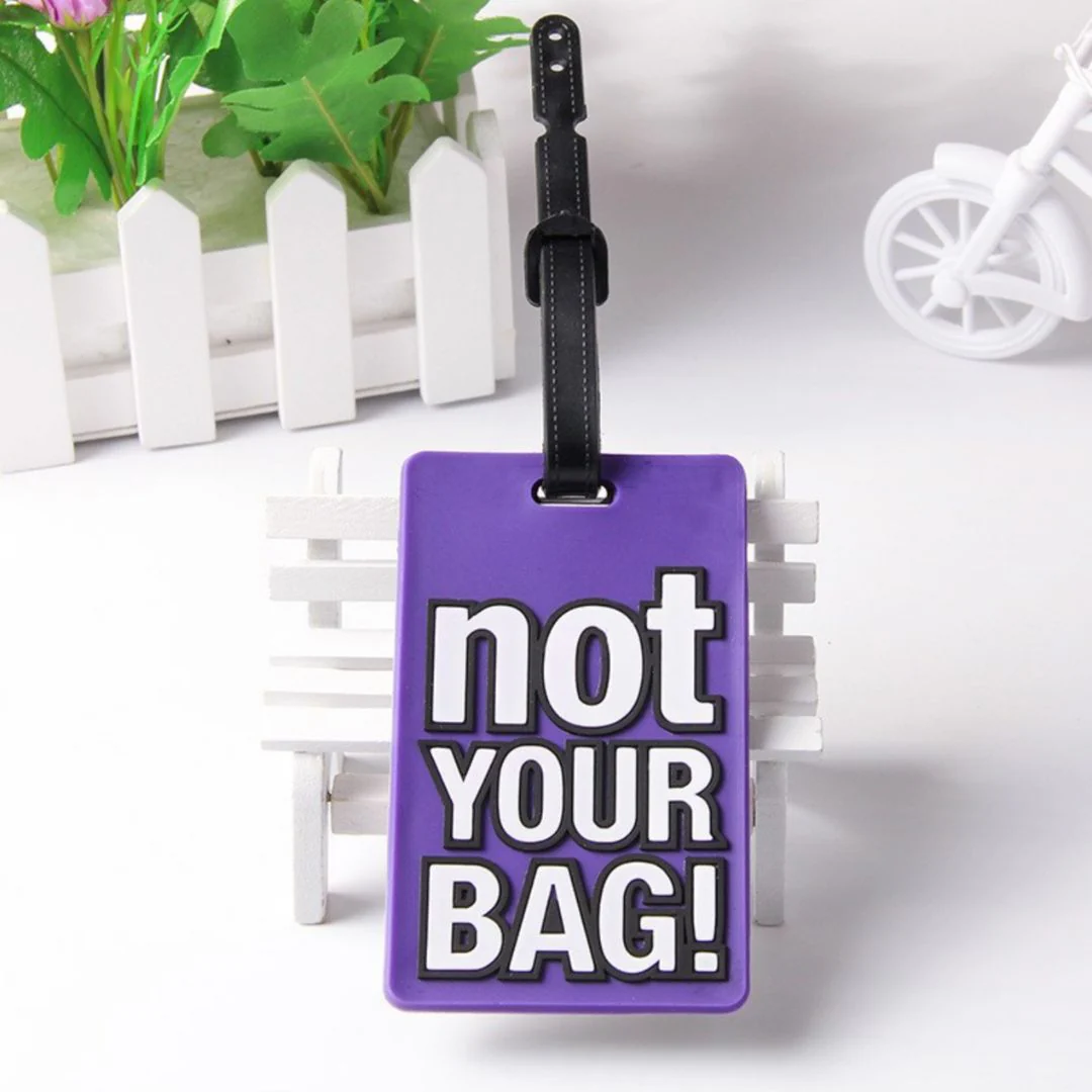 Funny Text Luggage Tag | Baggage Identifier Tags for Travellers - Image 10