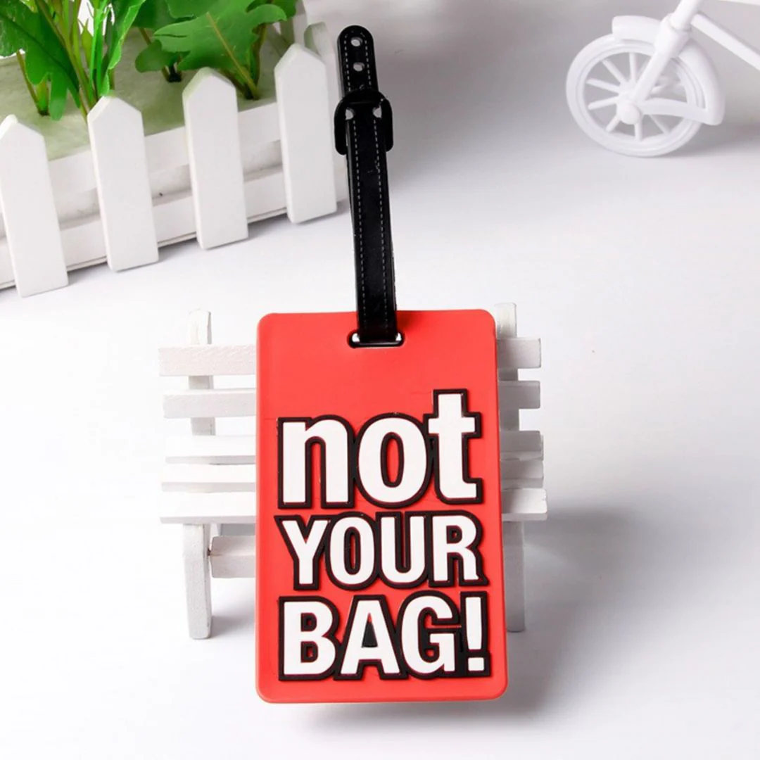 Funny Text Luggage Tag | Baggage Identifier Tags for Travellers - Image 13
