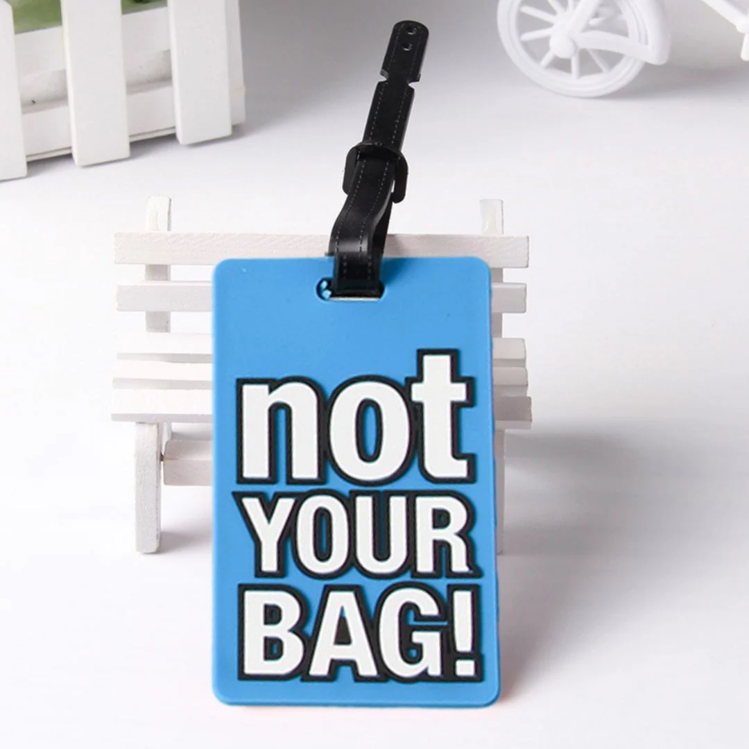 Funny Text Luggage Tag | Baggage Identifier Tags for Travellers - Image 14