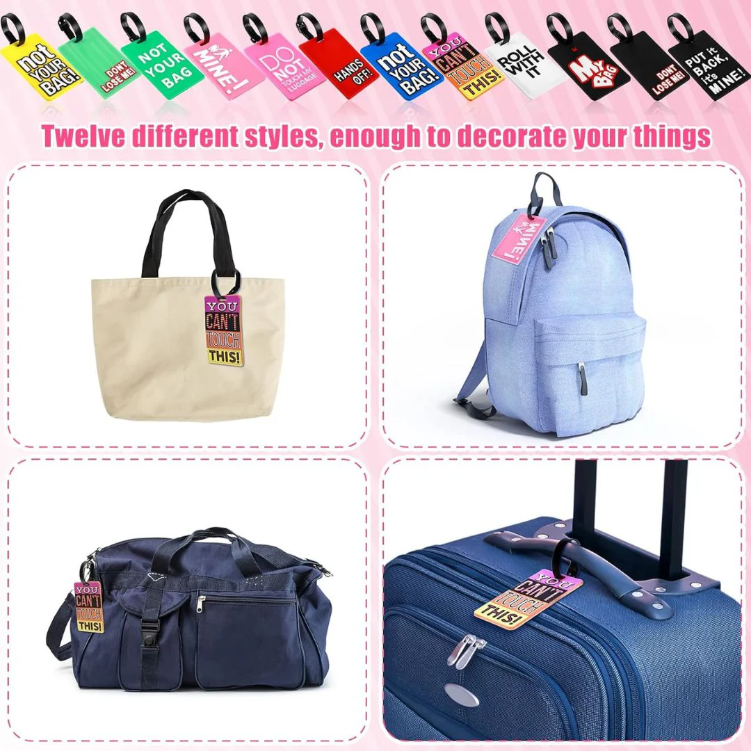 Funny Text Luggage Tag | Baggage Identifier Tags for Travellers - Image 5
