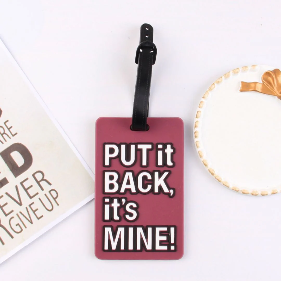 Funny Text Luggage Tag | Baggage Identifier Tags for Travellers - Image 8