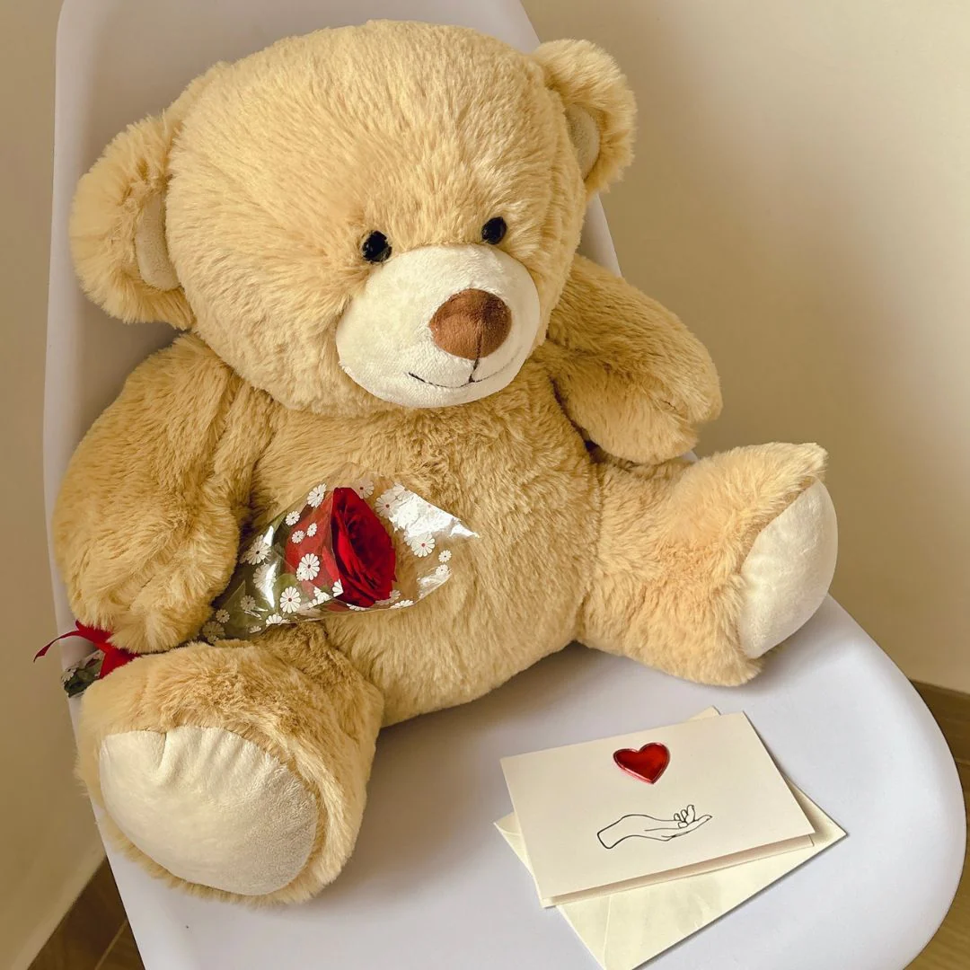 Fuzzy Bear Plush Toy | Cute Super Soft Cuddly Bear [ 35 cm] - Image 3