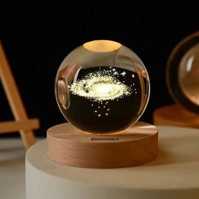 3D Galaxy / Nebula Crystal Lamp | Get me the Galaxy! | Gift a Star - Gift a Galaxy - Image 3