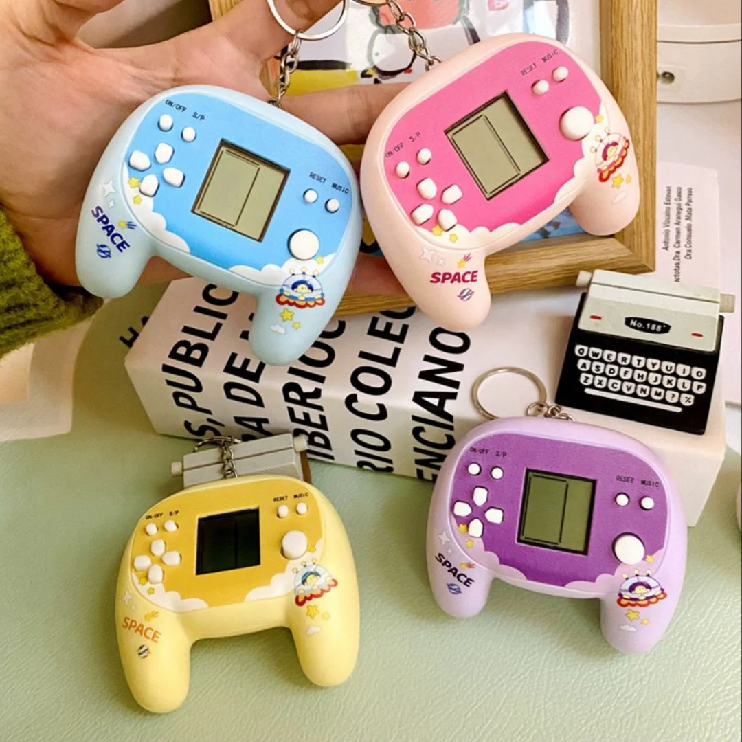 Game Console Pendant Keychain – Playable Mini Handheld Game Machine
