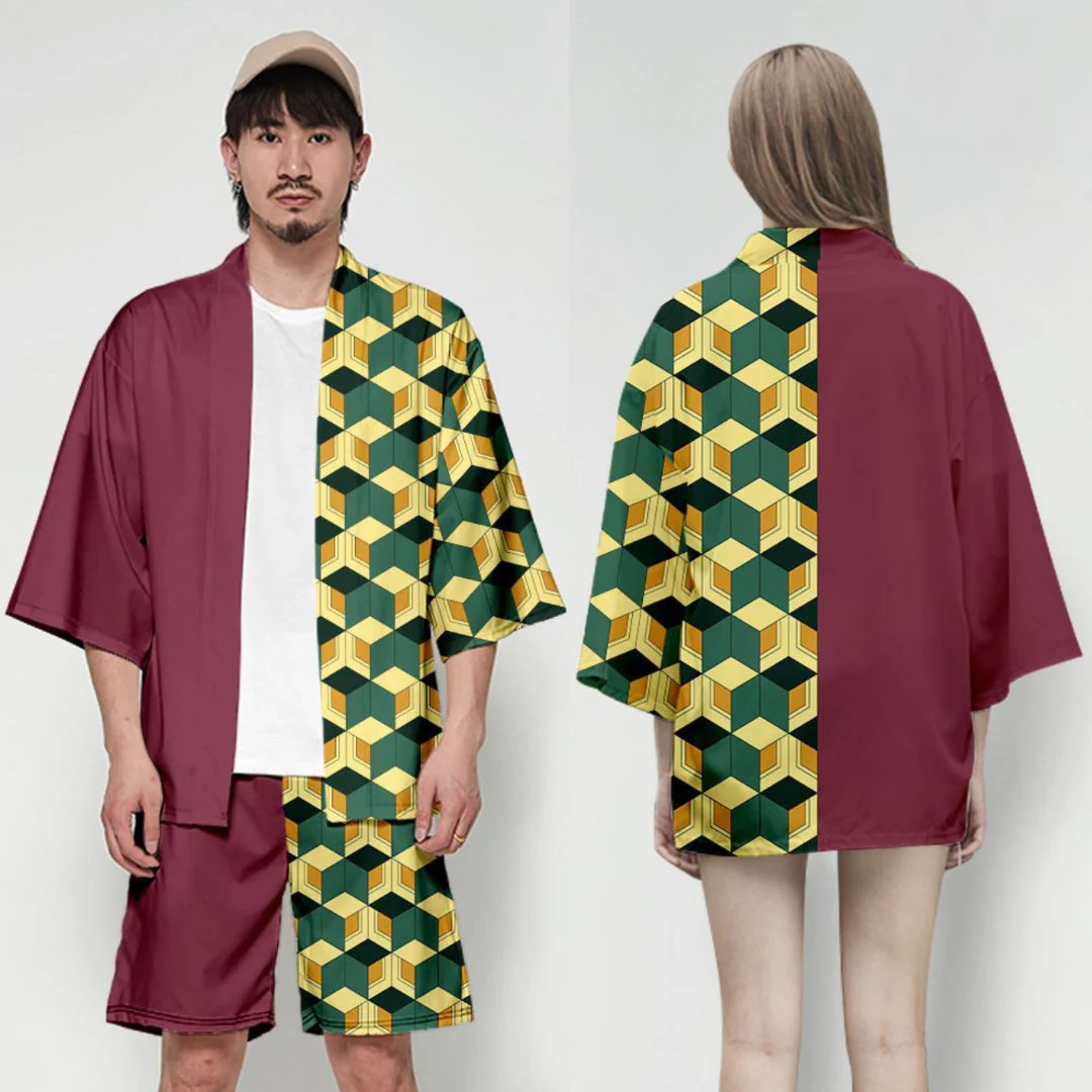 Giyu Cosplay Dress-Up Coat | Unique Demon Slayer Cloaks [freesize] - Image 4