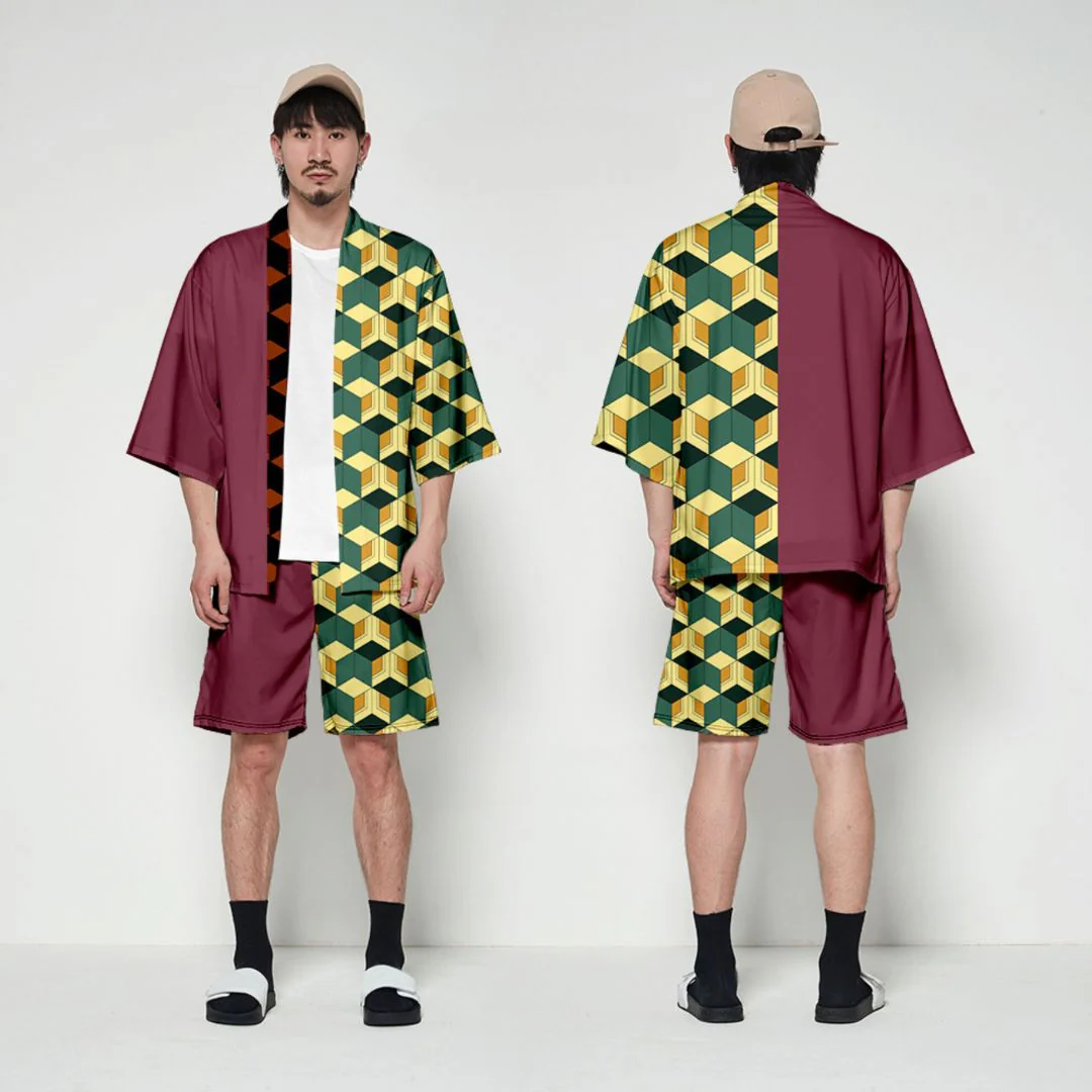Giyu Cosplay Dress-Up Coat | Unique Demon Slayer Cloaks [freesize] - Image 5