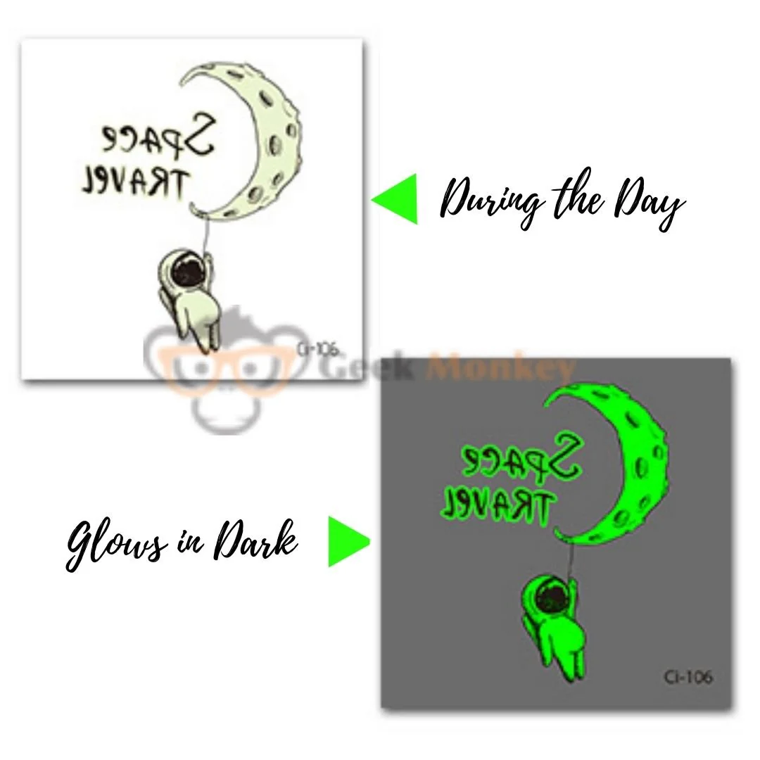 Space Ranger - Glow in Dark Tattoo (Set of 5) - Image 10