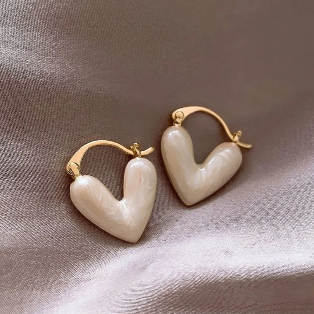 Cherished Hearts - Glowing Heart Stud Earrings - Image 2