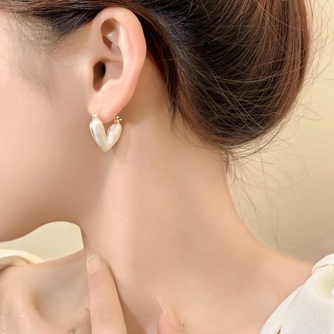 Cherished Hearts - Glowing Heart Stud Earrings - Image 3