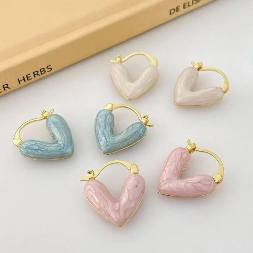 Cherished Hearts - Glowing Heart Stud Earrings - Image 4