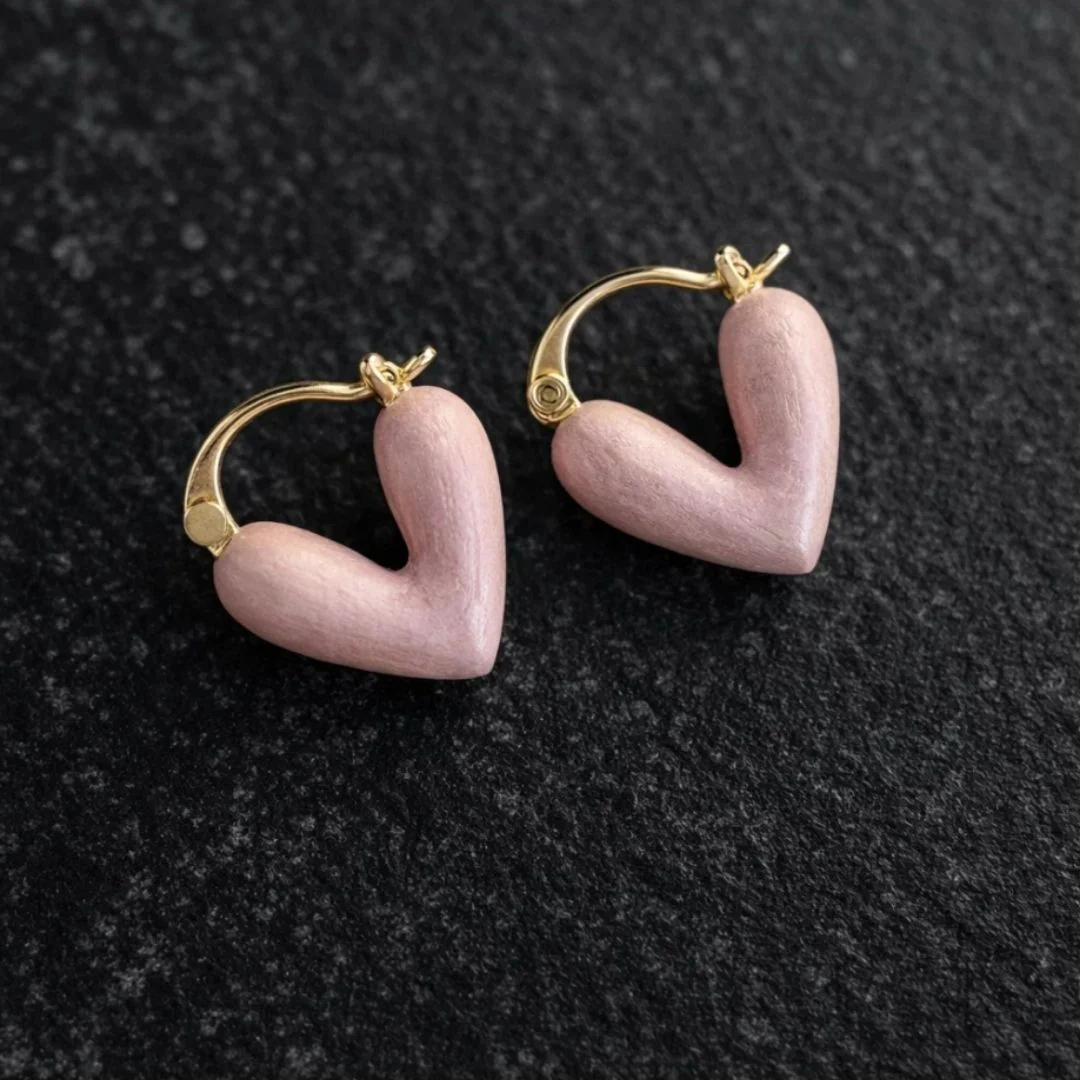 Cherished Hearts - Glowing Heart Stud Earrings - Image 5