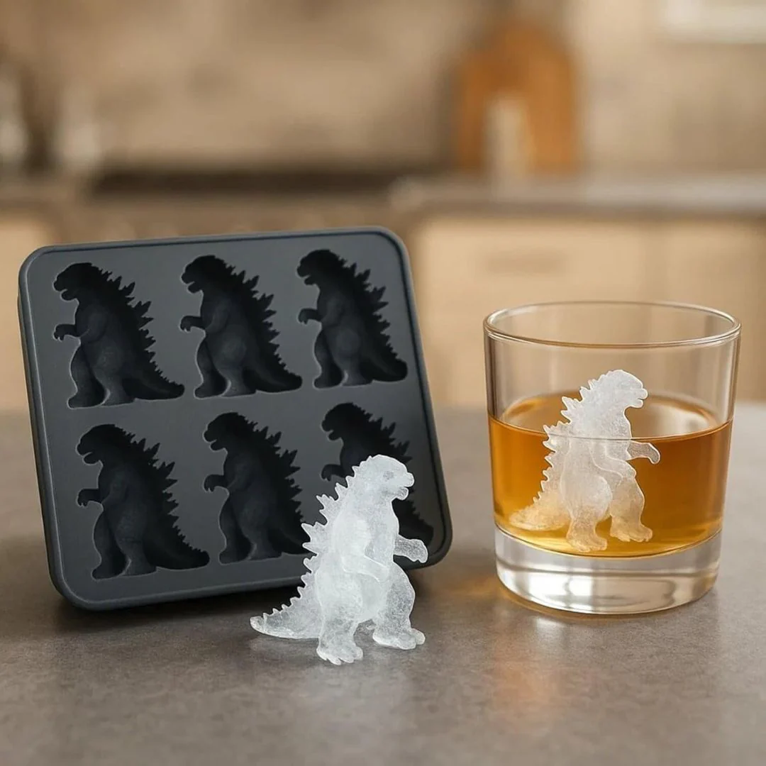 Godzilla Ice Cube Mold Tray – Monster-Sized Drink Fun!