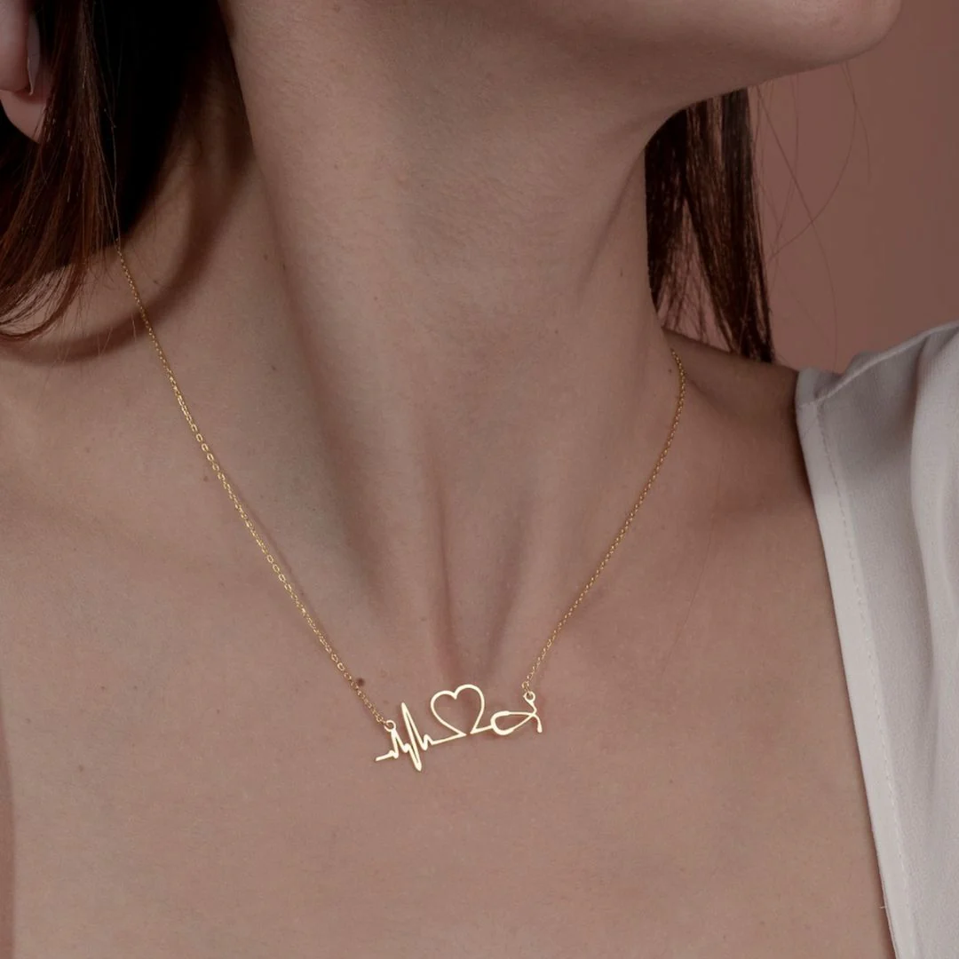 Heartbeat Necklace | Skip a Beat in Love | Gifts for Her - Image 4