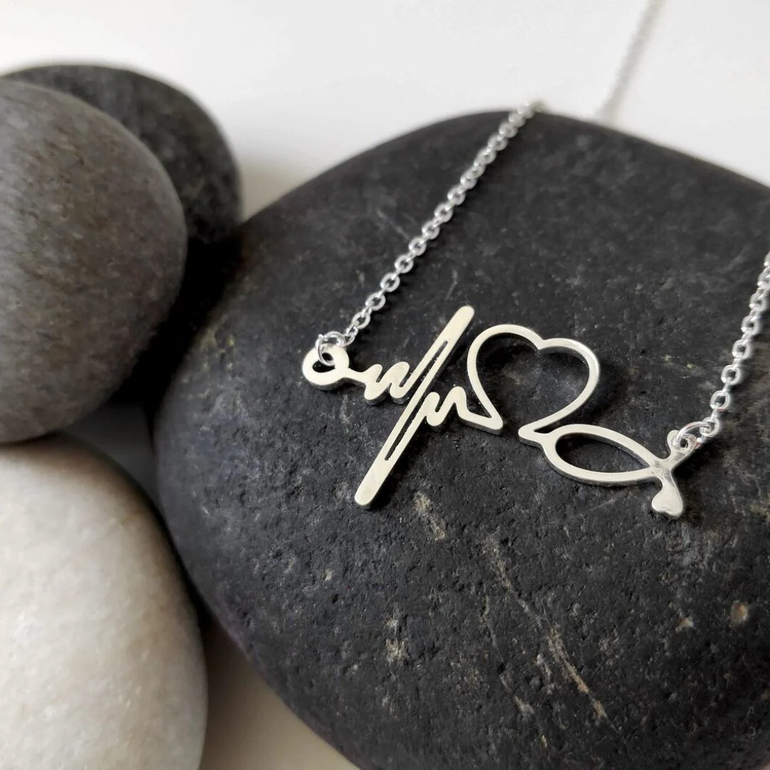 Heartbeat Necklace | Skip a Beat in Love | Gifts for Her - Image 6