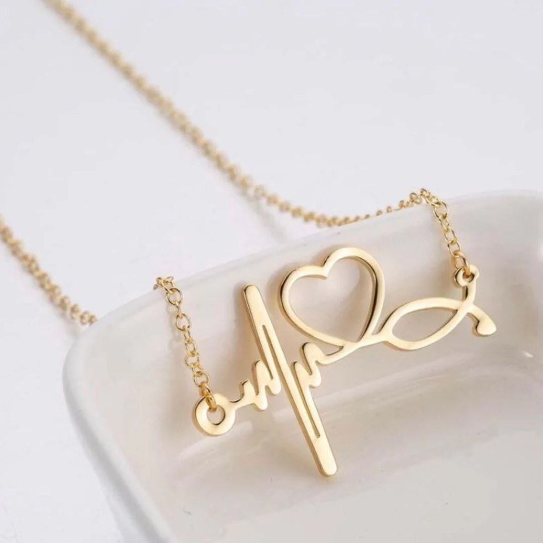 Heartbeat Necklace | Skip a Beat in Love | Gifts for Her - Image 7