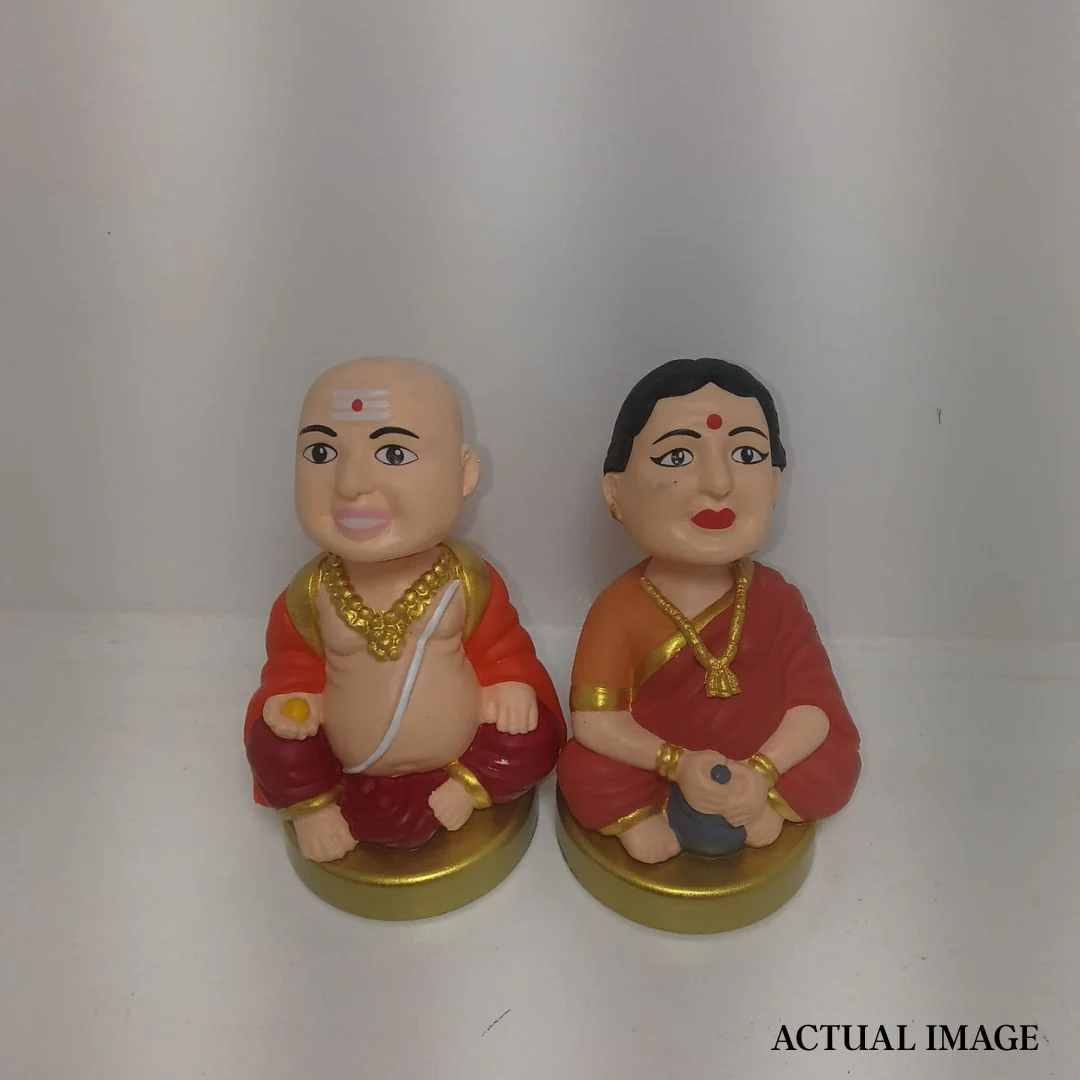 Grandpa n Grandma Figurine Set – HandPainted Home Décor - Image 5