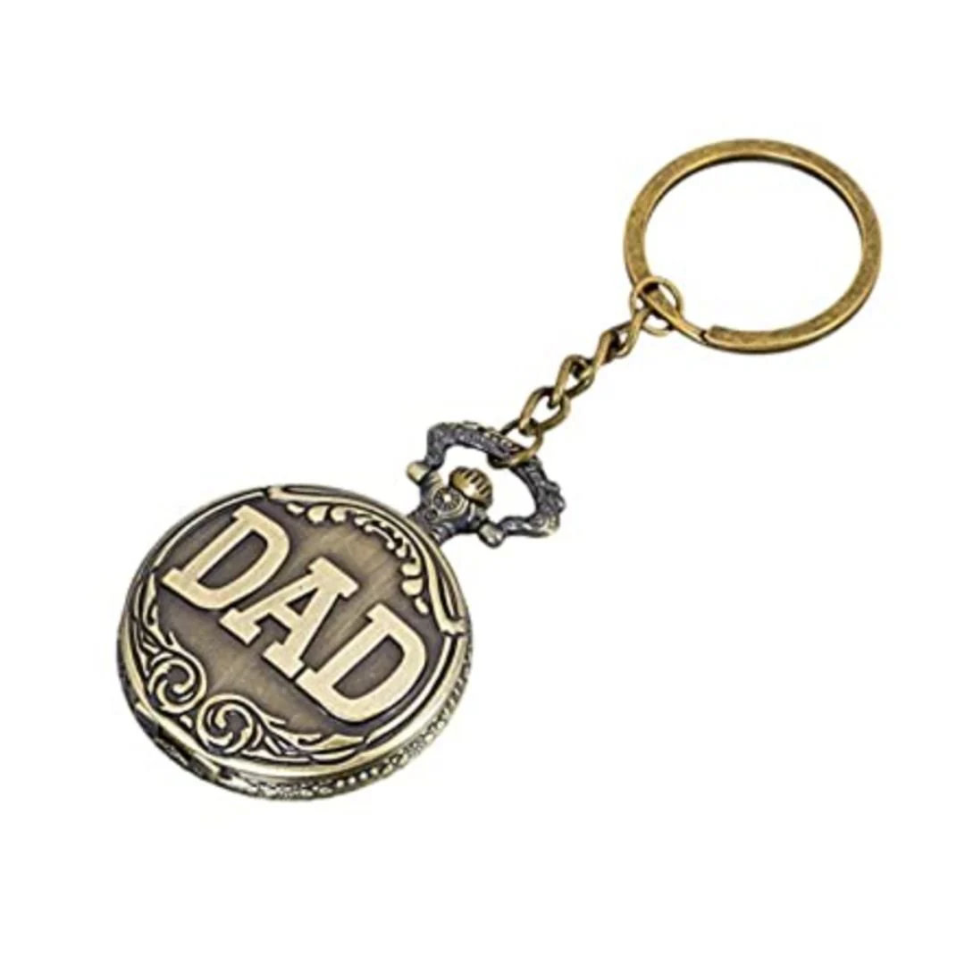 Greatest Dad - Vintage Pocket Watch Keychain - Image 2