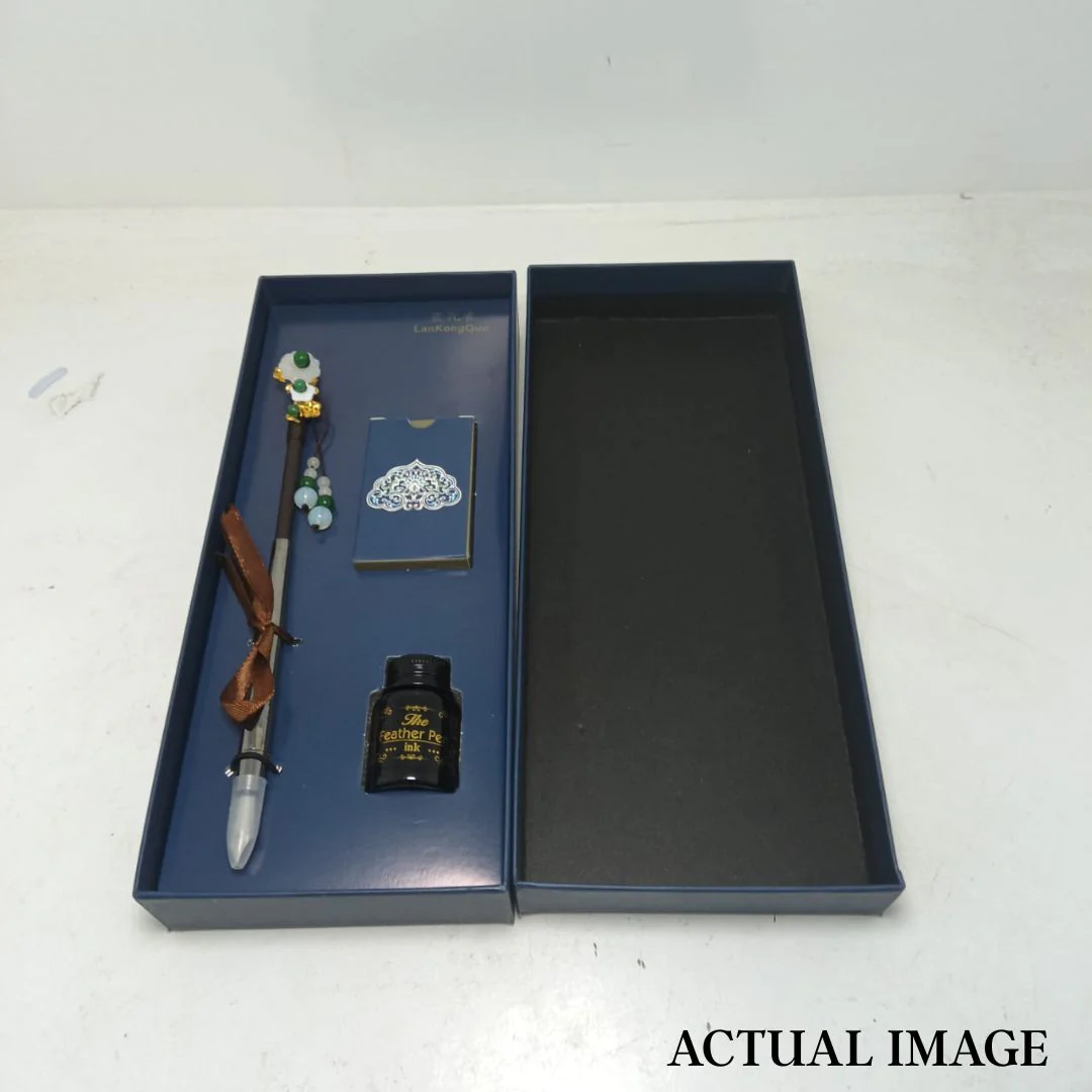 Hair Stick Style Fountain Pen Gift Set | Retro Style Kit With Ink Bottle And Cartridges - Image 11