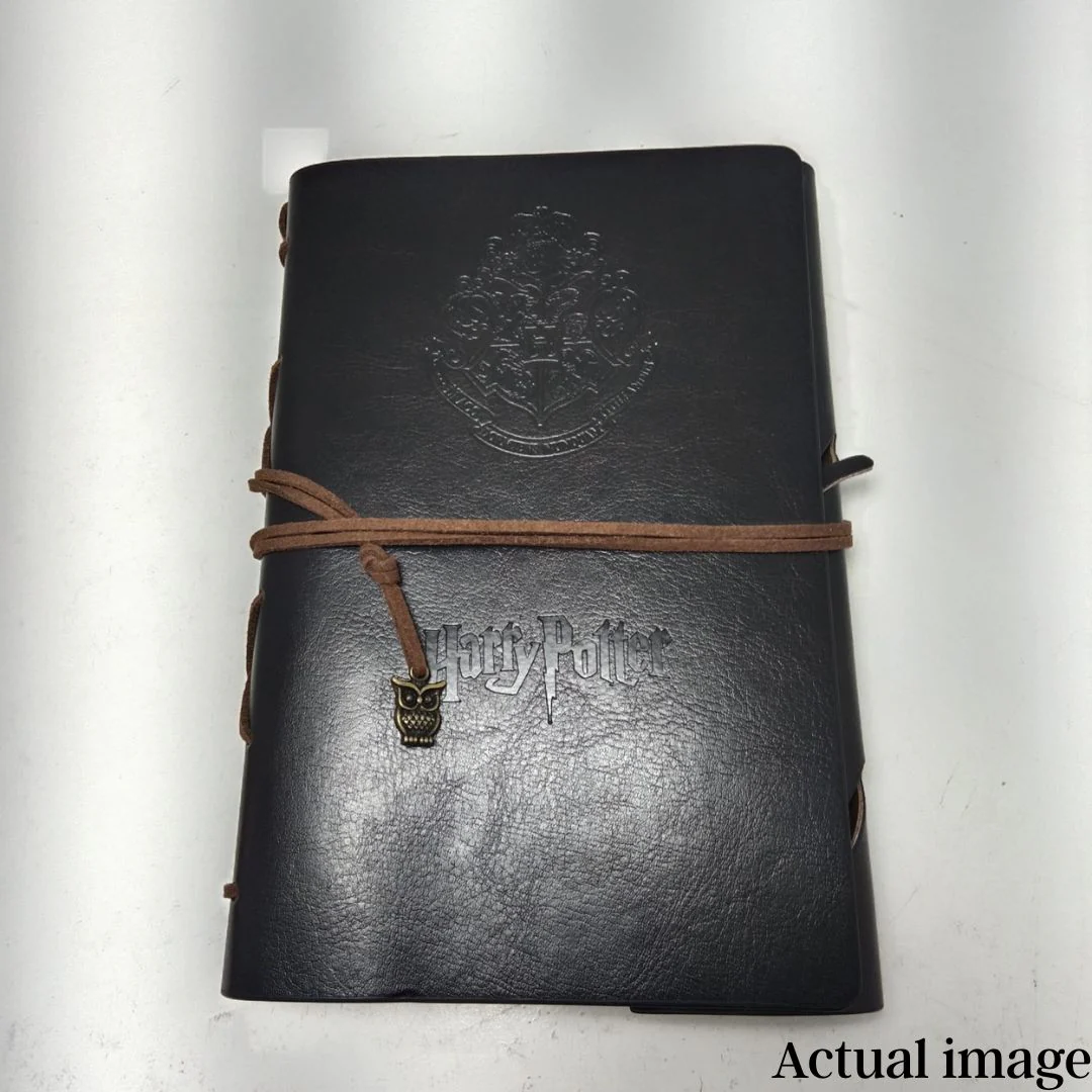 Harry Vintage Leather Journal – Leather Notebook with Charms - Image 6