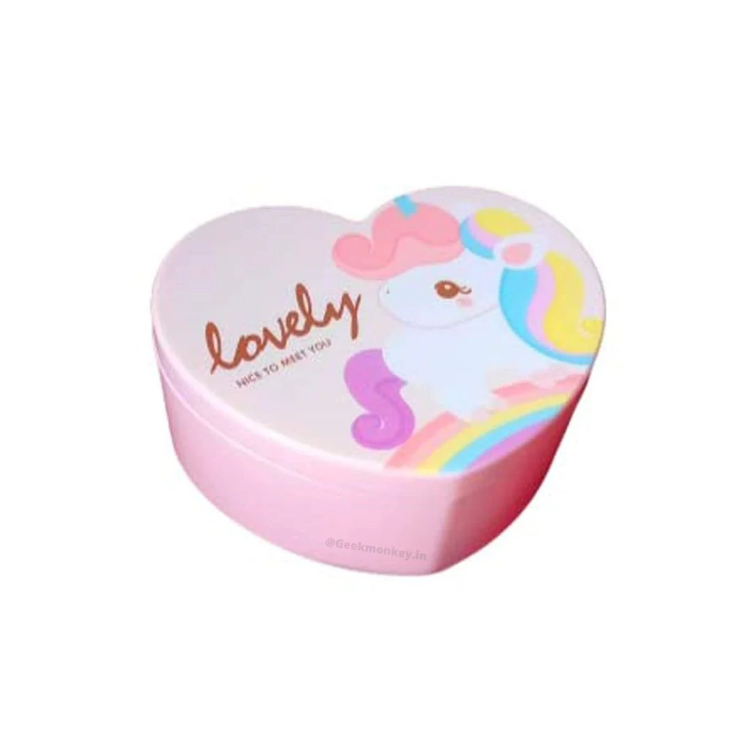 Heart Makeup Case  - Tiny Mirror Case - Image 2