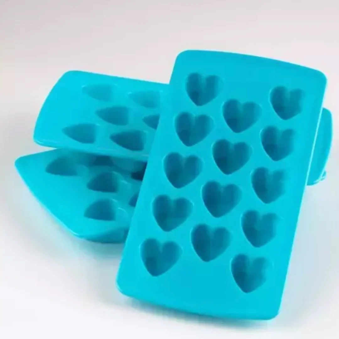 Heart Shape Ice Cube Tray, Chocolate Mould | Cool Kitchen Items [set of 2] - Image 4