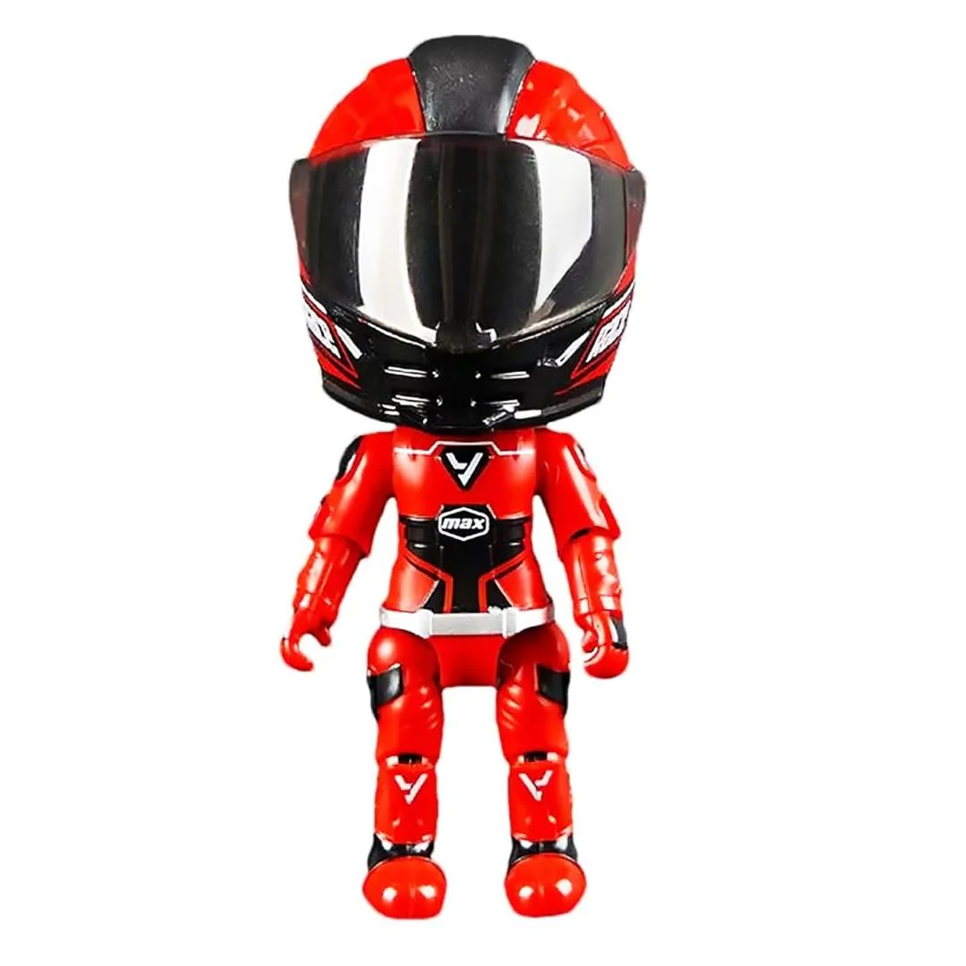 Helmet Metal Mini Figure – Die-Cast Transforming Racing Action Figure (2-in-1 Helmet to Hero) - Image 7