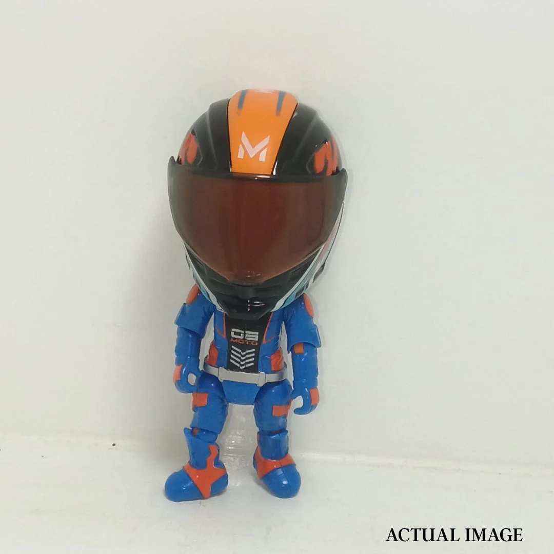 Helmet Metal Mini Figure – Die-Cast Transforming Racing Action Figure (2-in-1 Helmet to Hero) - Image 8
