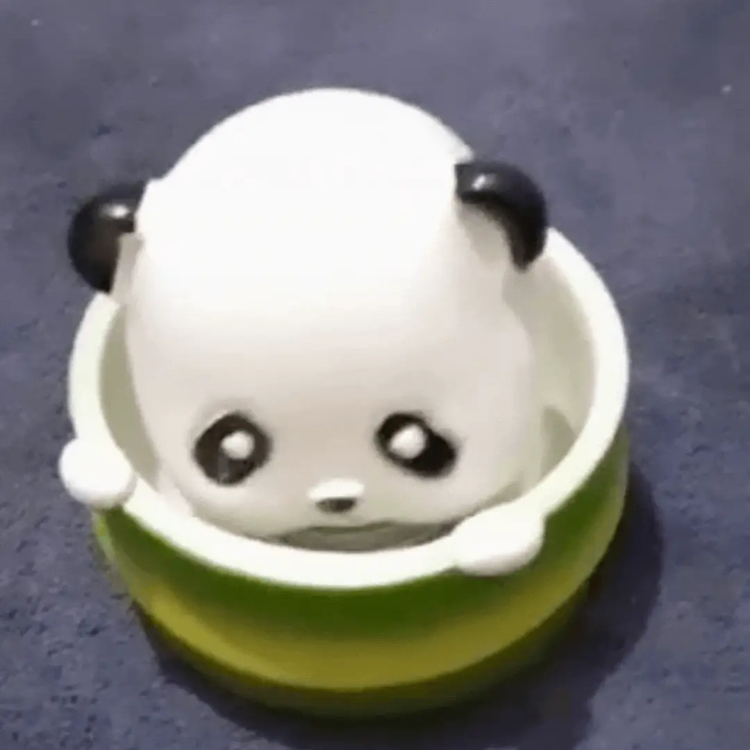 Hide-in Panda Bobblehead | Cute Panda in Tub Bobble