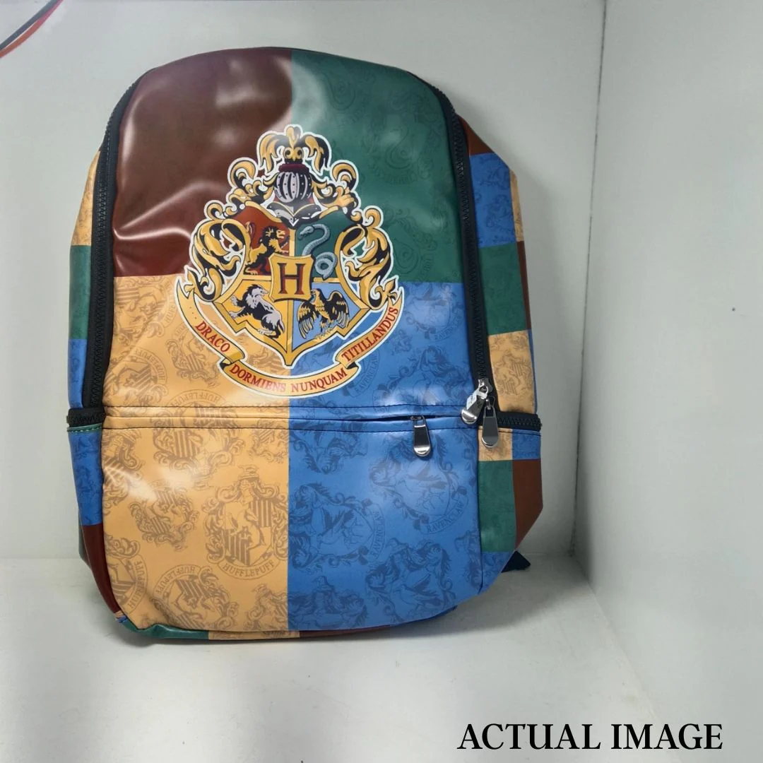 Hogwarts Crest Backpack – Multi-Color Design | Harry Potter Inspired School Bag - Image 2