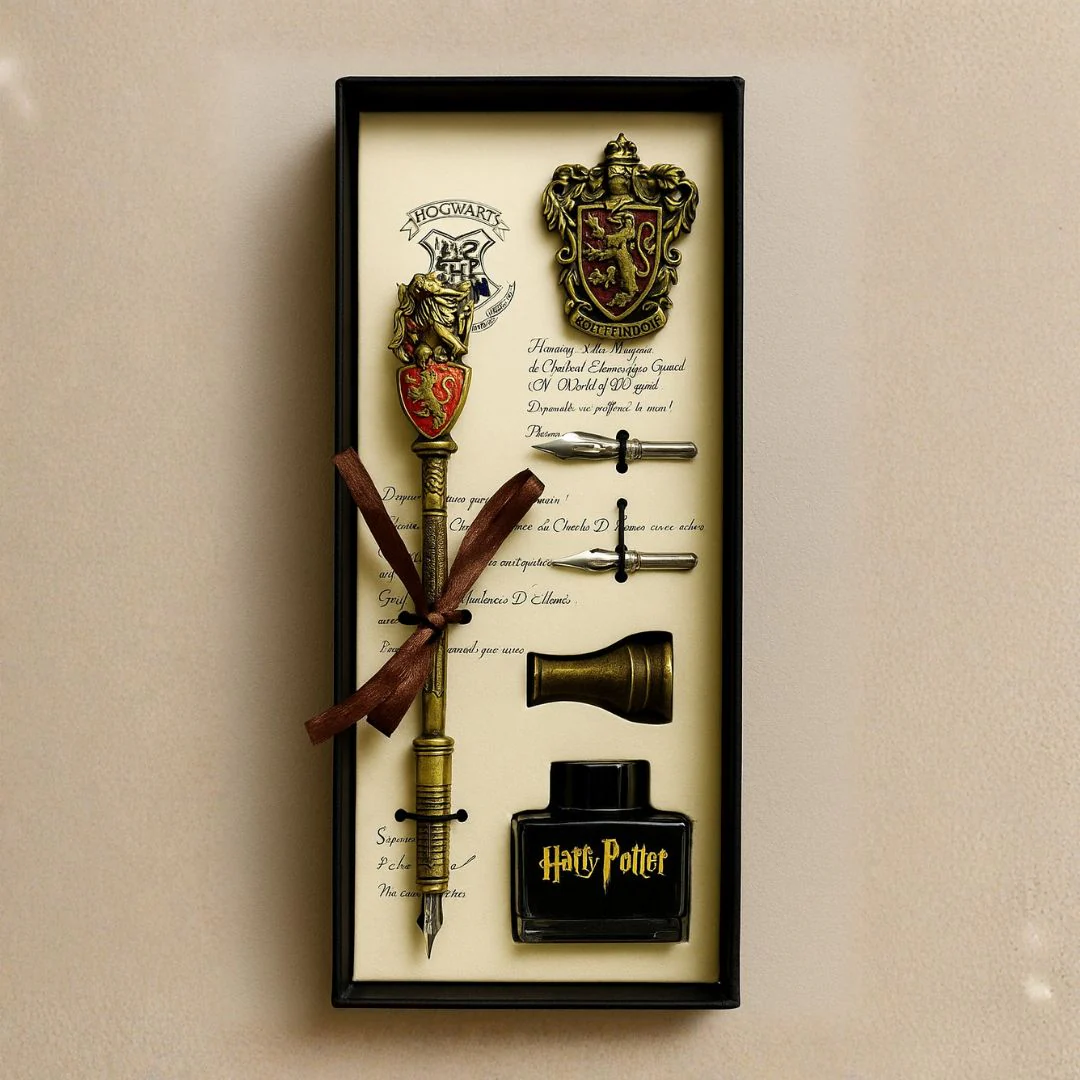 Hogwarts Magic Writing Set – Quill Pen, Ink Bottle n Nib Tips