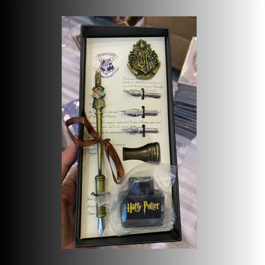 Hogwarts Magic Writing Set – Quill Pen, Ink Bottle n Nib Tips - Image 3