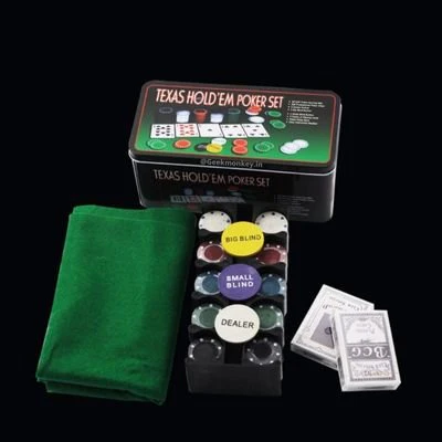 Hold 'EM Up Card Game Set | Indoor Card Games with Tokens and Mat - Image 3