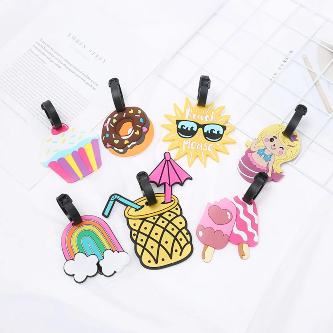 Holiday-Themed Luggage Tags – Fun Silicone Travel Bag Tags