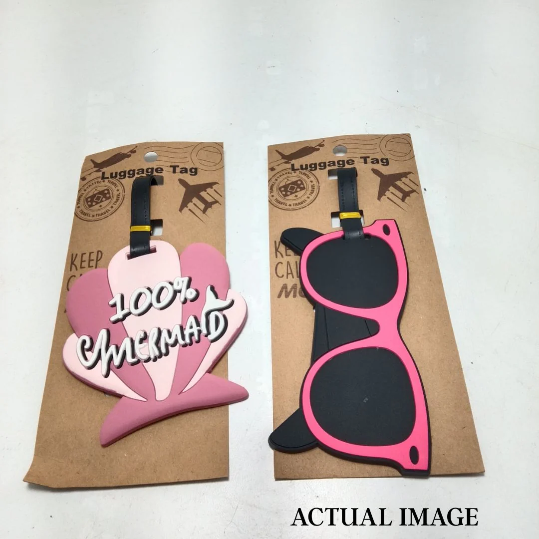 Holiday-Themed Luggage Tags – Fun Silicone Travel Bag Tags - Image 12