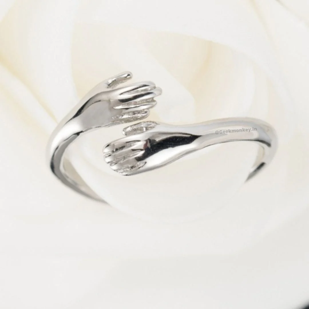 Warm Hug - Adjustable Finger Ring - S925 Ring - Image 5