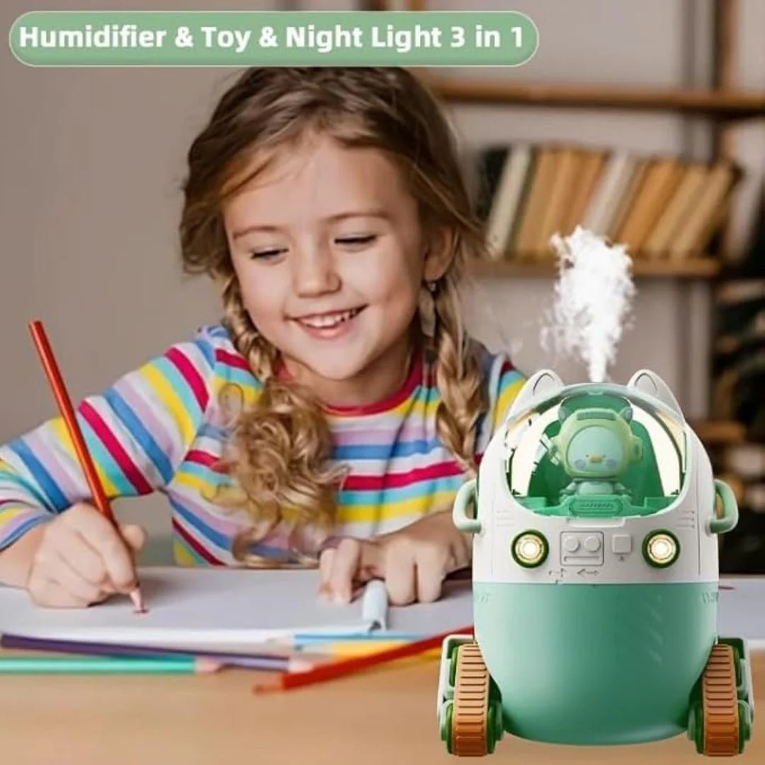 HUHU Mini USB Humidifier – 220ml with LED Night Light - Image 2