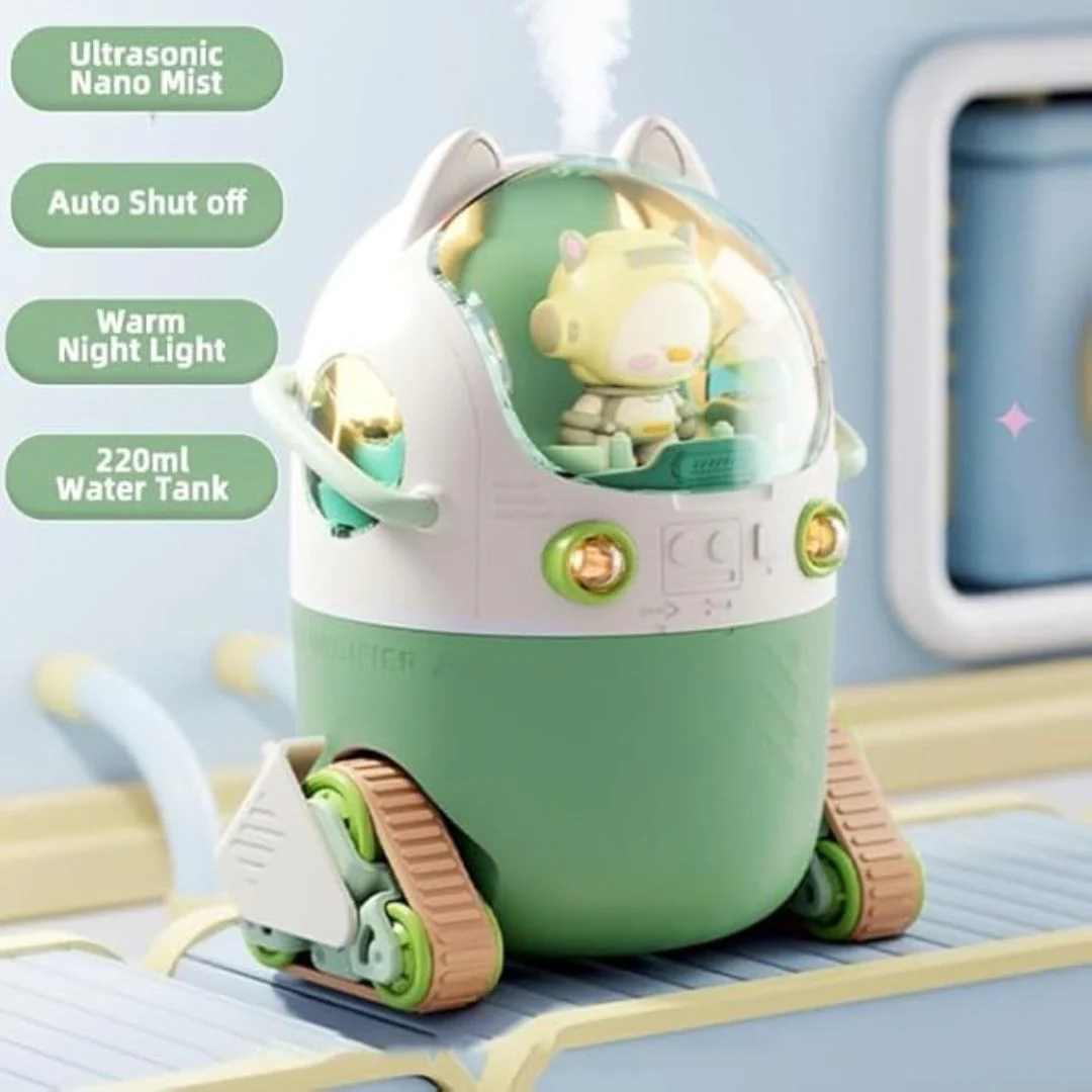 HUHU Mini USB Humidifier – 220ml with LED Night Light - Image 3