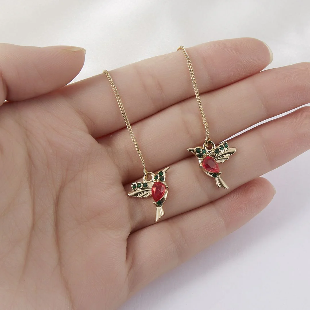 Tiny HummingBird Earrings - Image 2