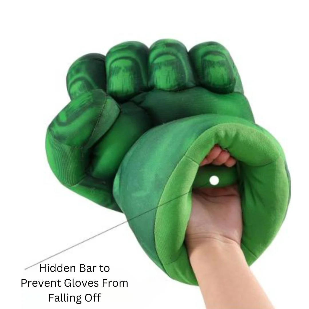 Incredible Hulk Smash Hand | Plush Green Punching Boxing Glove - Image 4
