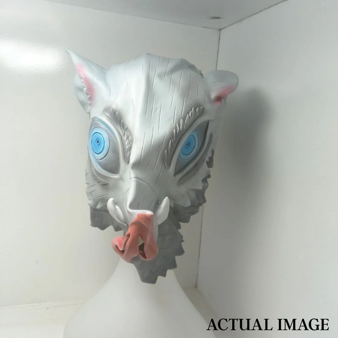 Inosuke Hashibira Boar Mask – Demon Slayer Cosplay Helmet - Image 3