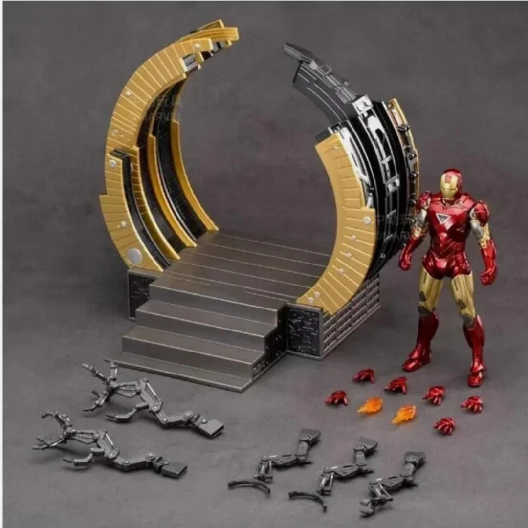 Iron Man Mark 6 Suit Up Gantry Figure | Officially Licensed ZD Toys 1/10 Scale Action Figure with Suit-Up Gantry - Image 4