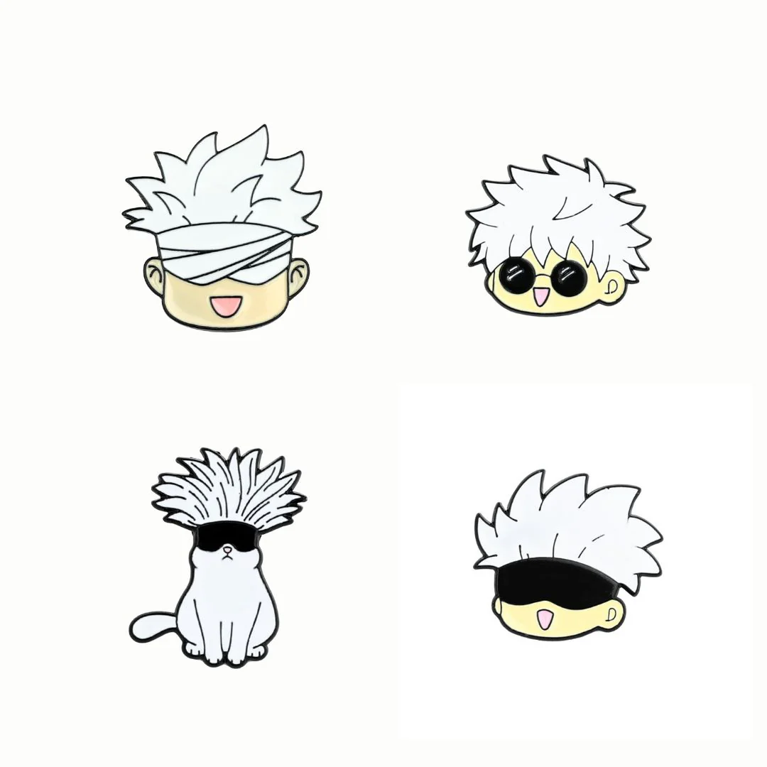 Dominate Your Domain: The Jujutsu Kaisen Enamel Pin Collection (Set of 4)! - Image 3