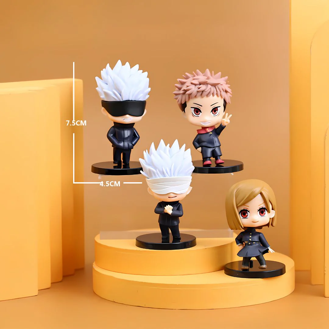 Jujutsu Kaisen Chibi Collectibles | Cute Anime Figures Set of 4 - Image 3