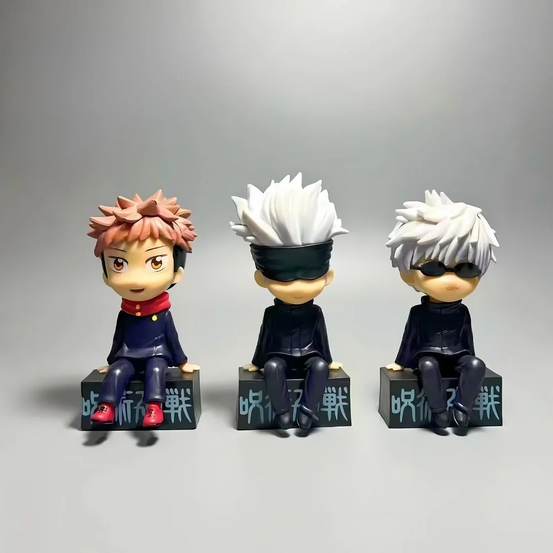 Jujutsu Kaisen Collectible Figurines | Sitting Anime Characters (Set of 3) - Image 3