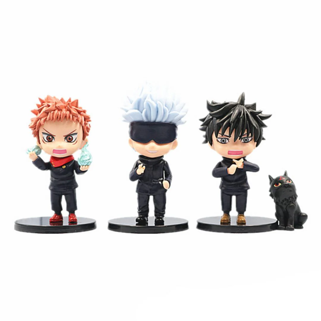 Jujutsu Kaisen Mini Figure Set – 6-Piece Anime Collectible Chibi Figurines - Image 3