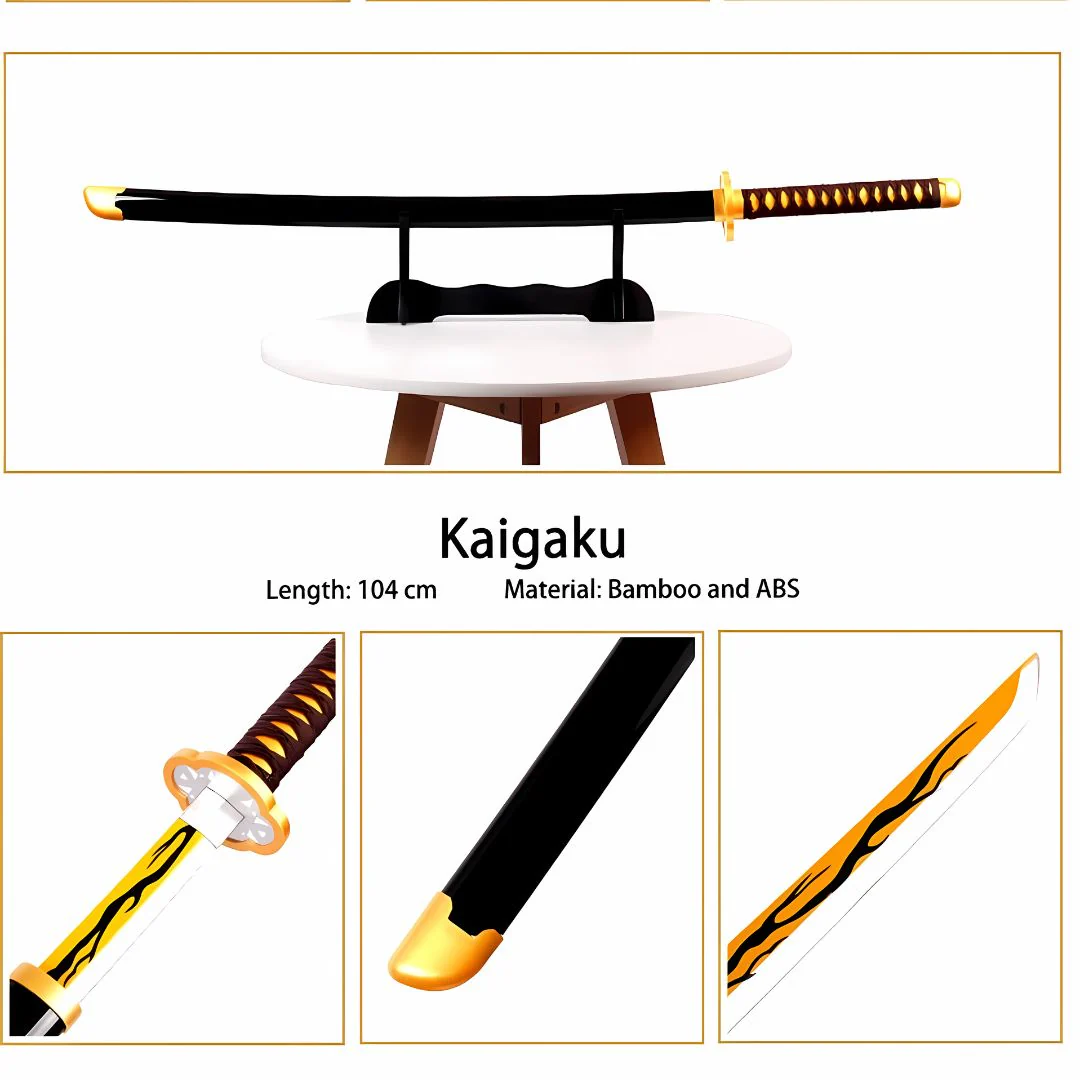 Demon Slayer Kaigaku's Anime Katana for Cosplay and Collection - Image 2