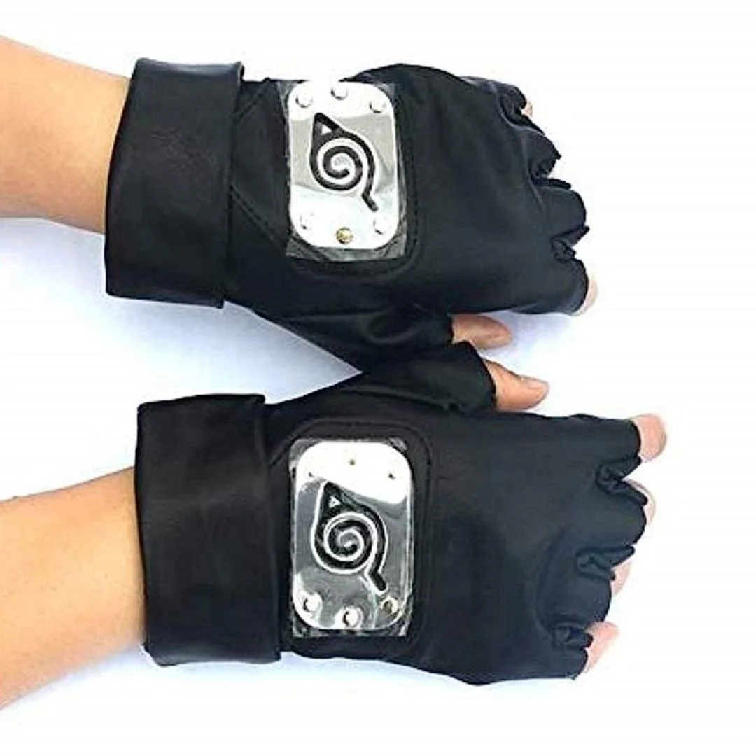 Cool Kakashi Hatake Leather Gloves | Realistic Cosplay Glove for Anime Fans - Image 5