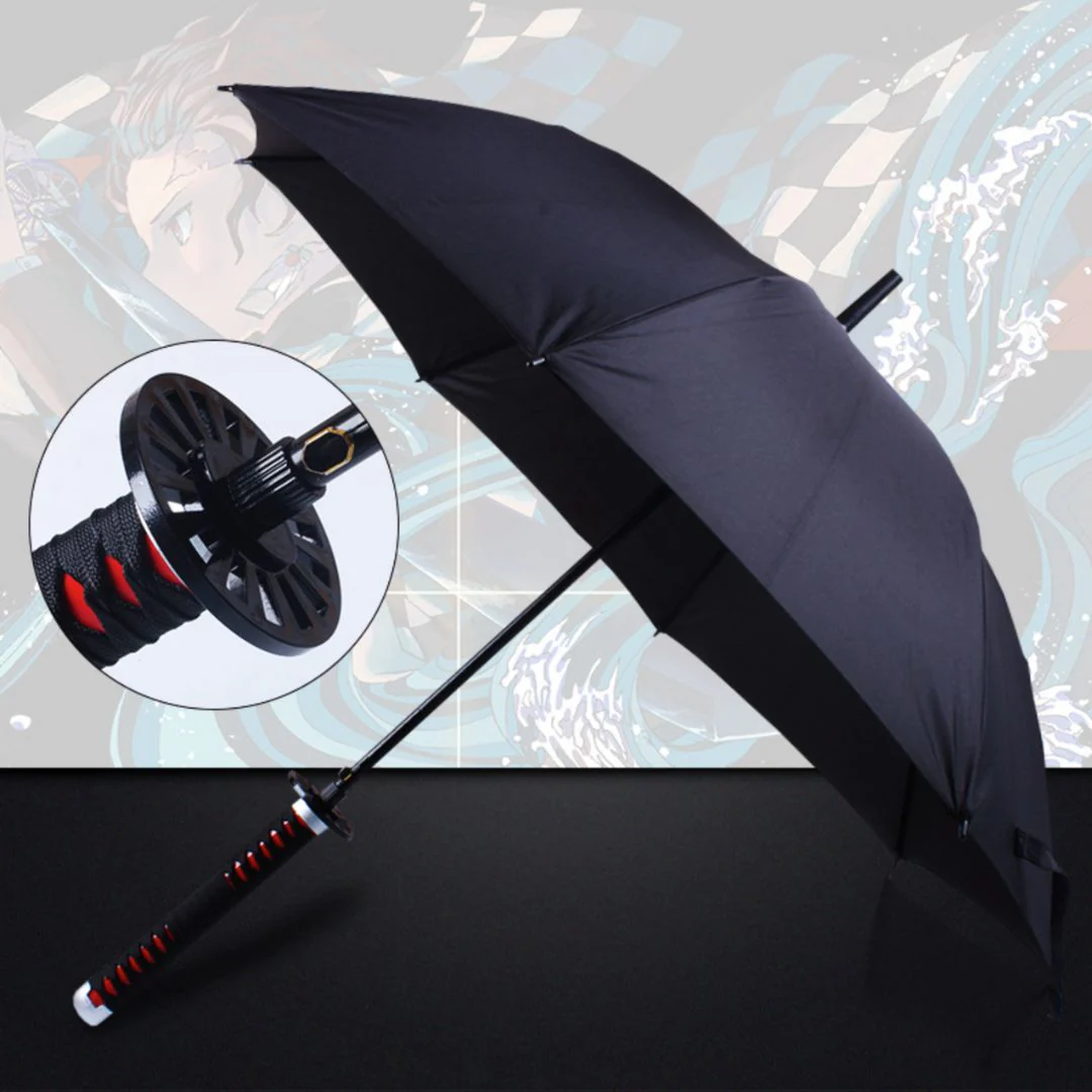 Demon Slayer Katana Umbrella With Long Handle | Samurai Sword with Cover [105 cm, 16 Ribs] - Image 5