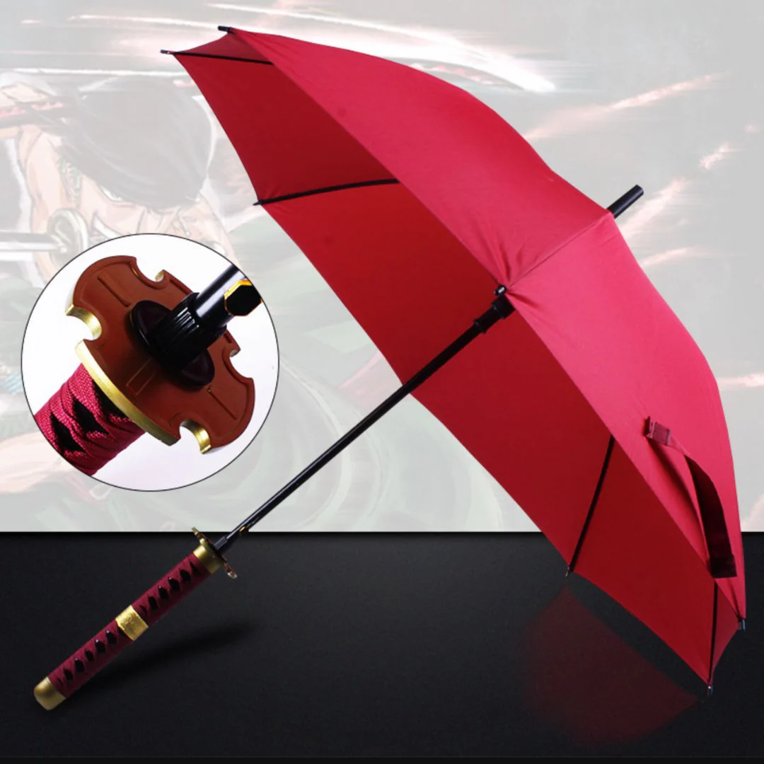 Demon Slayer Katana Umbrella With Long Handle | Samurai Sword with Cover [105 cm, 16 Ribs] - Image 6